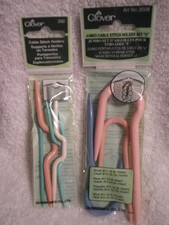2 packs Clover Cable Stitch Holders Jumbo set...
