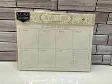 Rae Dunn❤️ “THIS WEEK’S SCHEDULE. “2026 Weekly Desk Calendar 12 Mo.NEW