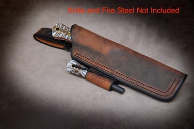 Fallkniven Knives Custom Leather Bushcraft Sheath - The Wanderer