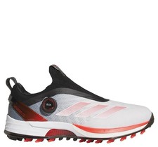 Men's Adidas Adizero ZG BOA Spikeless Golf Shoes White Red Black IH9896 Size 8