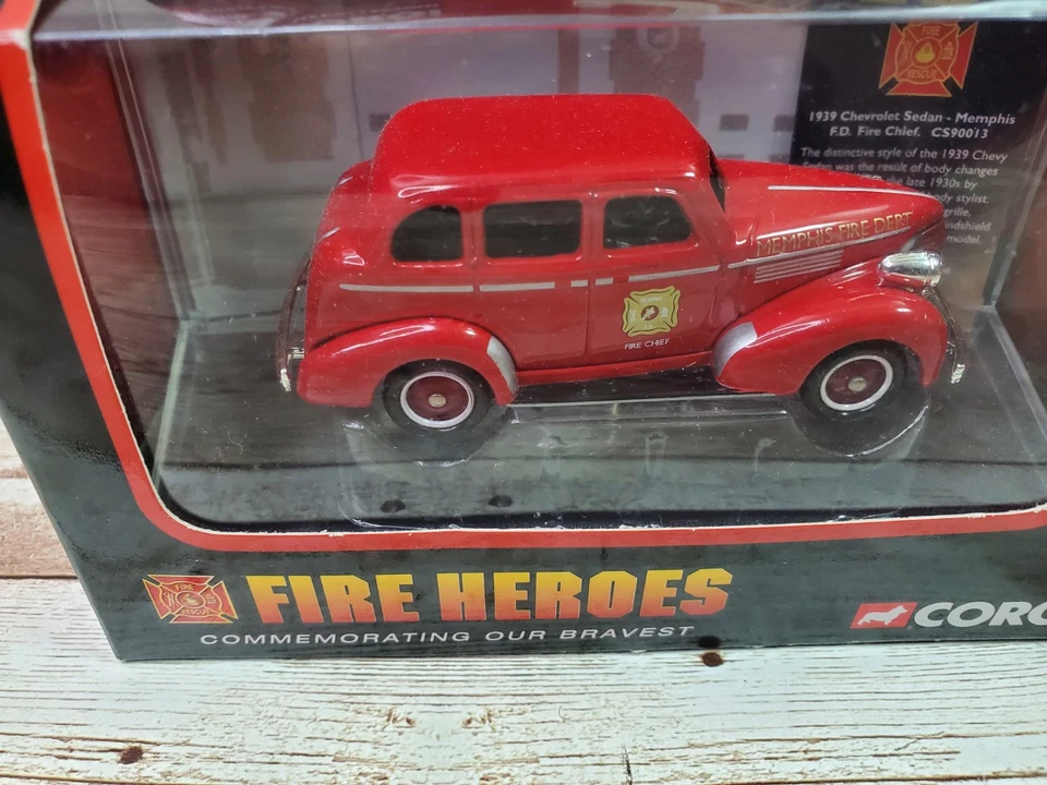 CORGI Fire Heroes Memphis Fire Department Fire Chief 1939 Chevrolet Sedan - Image 2 of 4