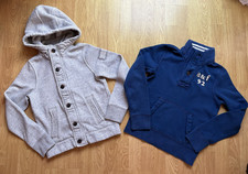 2 st Jungen Winter Paket abercrombie & fitch Hoodie Pullover Jacket Gr L ca. 152