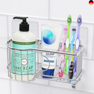 SimpleHouseware Zahnbürstenhalter, selbstklebend, Wandmontage, 
