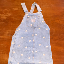 H M Hello Kitty Blue Denim Overall Dress / Jumper