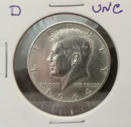 1964 D KENNEDY HALF DOLLAR - 90% Silver