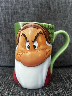 DISNEY GRUMPY SNOW WHITE 3D MUG ~ LARGE TEA / COFFEE CUP ~ FROM THE DISNEY STORE - Image 1 of 4