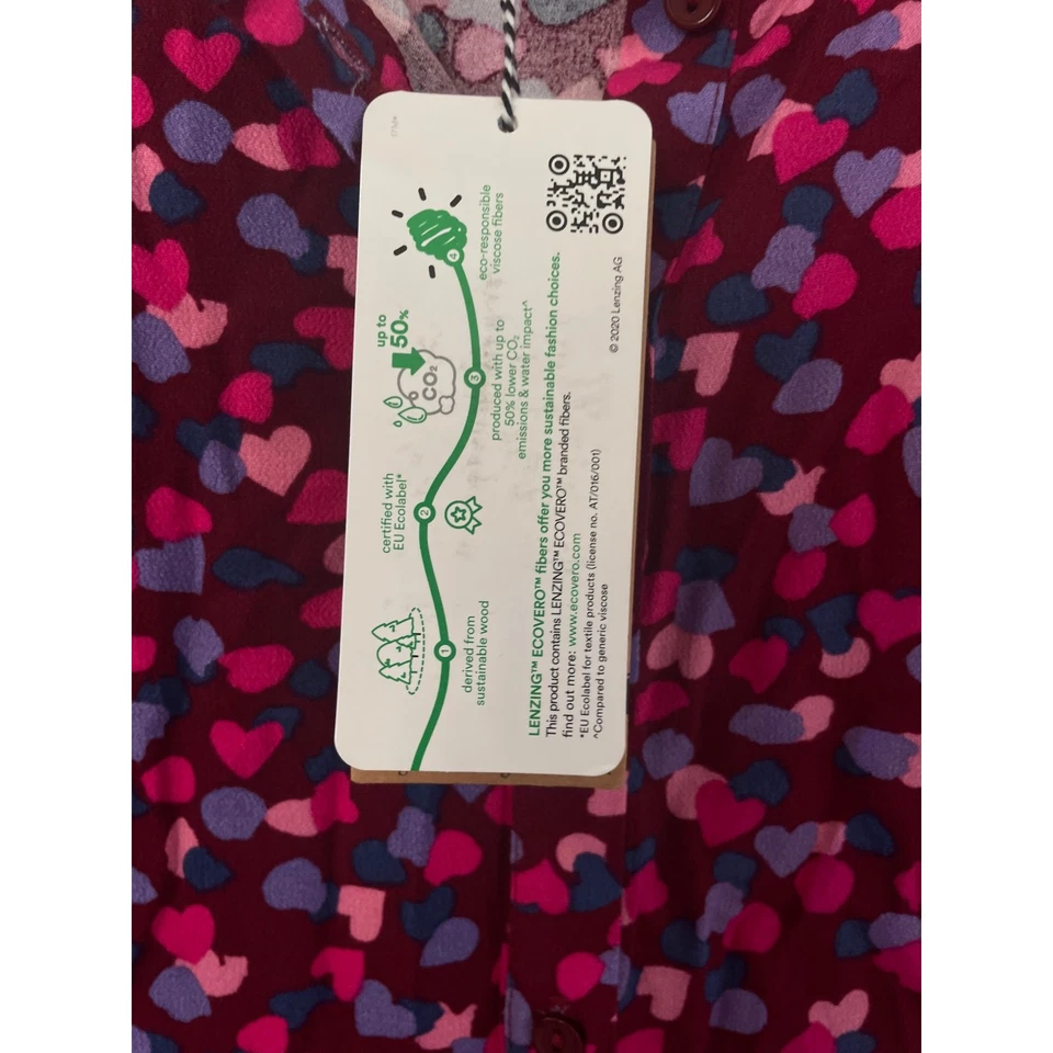 Vestido ModCloth Sugarhill Danica Smock Años 80 Vestido Estampado de Pétalos Confeti Talla 8 # 70 Foto 4 de 4