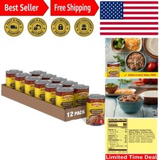 Delicious Vegetarian Refried Beans - Fiber-Rich Meal Prep 6 oz, Pack of 12