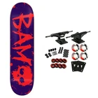 Zero Skateboard Complete Bam Margera 3 Blood Purple 8.25" x 31.9"