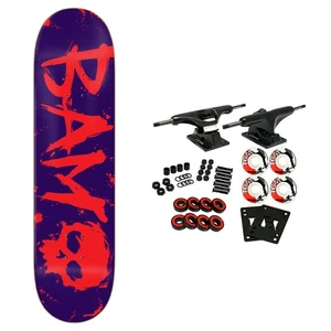 Zero Skateboard Complete Bam Margera 3 Blood Purple 8.25" x 31.9"