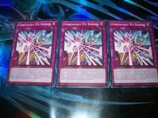 3x Unbreakable Xyz Barrier 1st Edition Common DUAD-EN074 Yu-Gi-Oh!