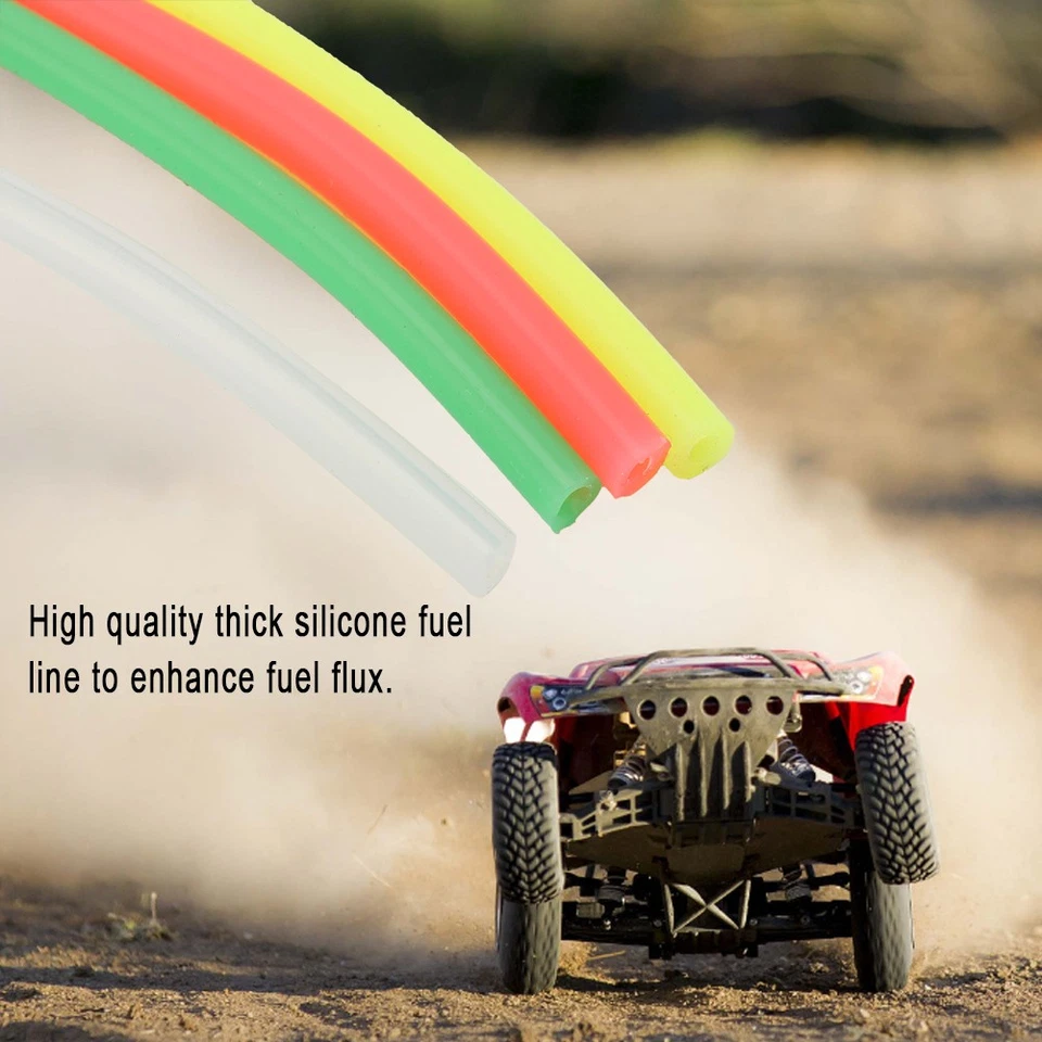 4PCS 1M 3*5mm Kraftstoffschlauch Benzinschlauch for RC 1:10 Benzin Auto. - Bild 3 von 4
