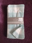Cotton Classic Napkins Set of 4 Seafoam Green Plaid 18x18 India 100% Cotton 