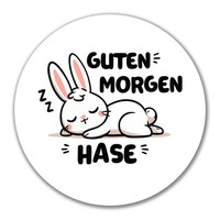 Aufkleber Guten Morgen Hase Geschenkidee Guten Morgen Geschenk PräSent Mitbrings