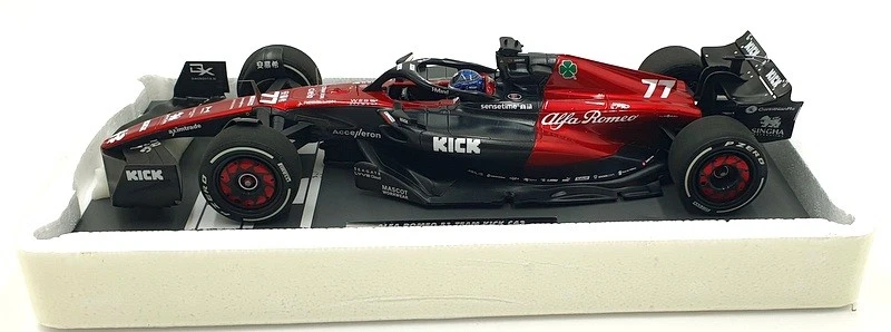 Minichamps 1/18 Scale 117 230177 Alfa Romeo F1 Kick C43 Australian GP 2023 #77 - Image 4 of 4