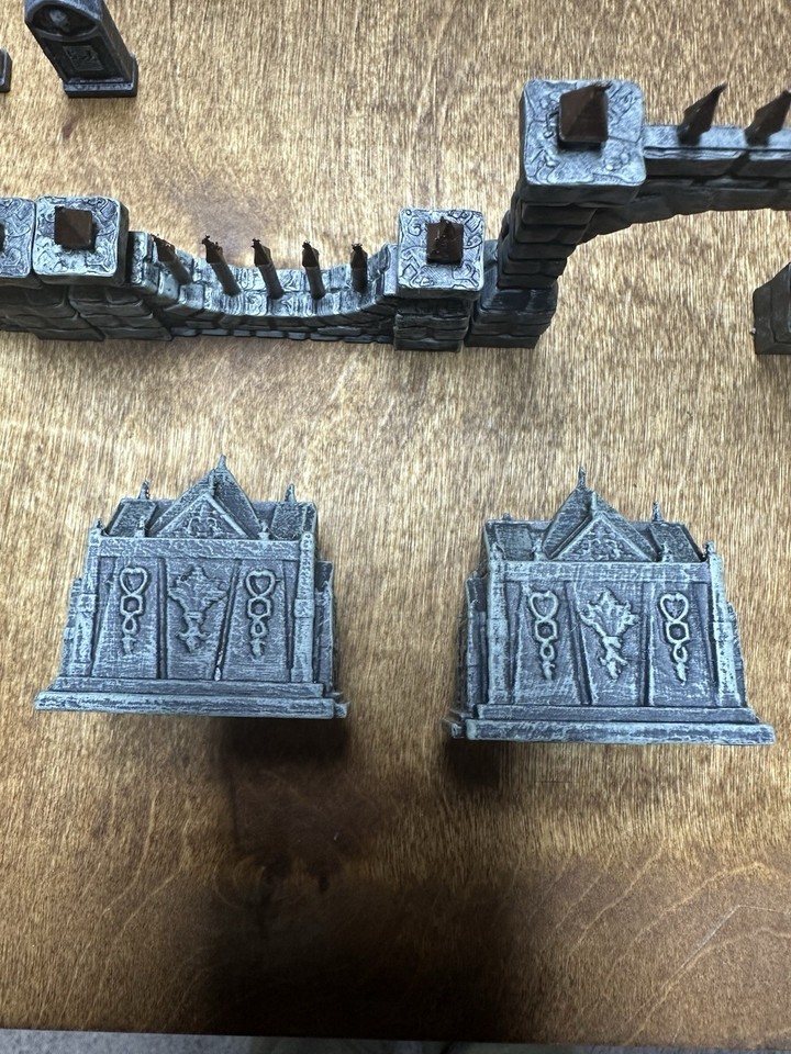 Gridded Stone Rock Hills Stacking Modular Wargaming Terrain - Foto 7