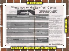 Metal Sign - 1957 New York Central Freight Yard Control - 10x14 inches