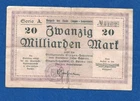 07 093 emergency money city of Singen am Hohentwiel 20 billion Mark, 25.10.1923