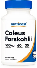 Nutricost Coleus Forskohlii 500mg, 60 Capsules - Maximum Strength Formula