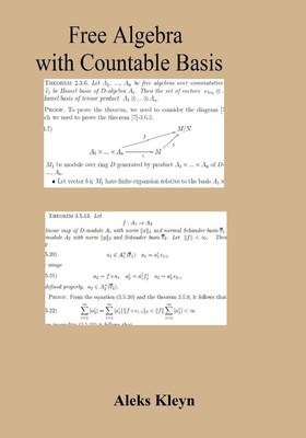 Free Algebra with Countable Basis by Aleks Kleyn (English) Paperback Book