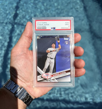 AARON JUDGE 2017 TOPPS ROOKIE CARD #287 PSA 9 MINT CATCHING RC