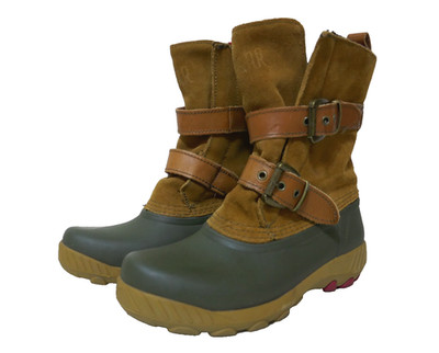 Cougar Originals Maple Sugar Winter Boots Womens 7 Suede Plaid Rubber Waterproof