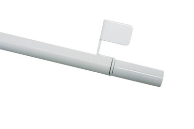GARDINIA Klemmstange Press&Go Zylinder Ø 8/10 mm Weiß Spannstange ohne Bohren