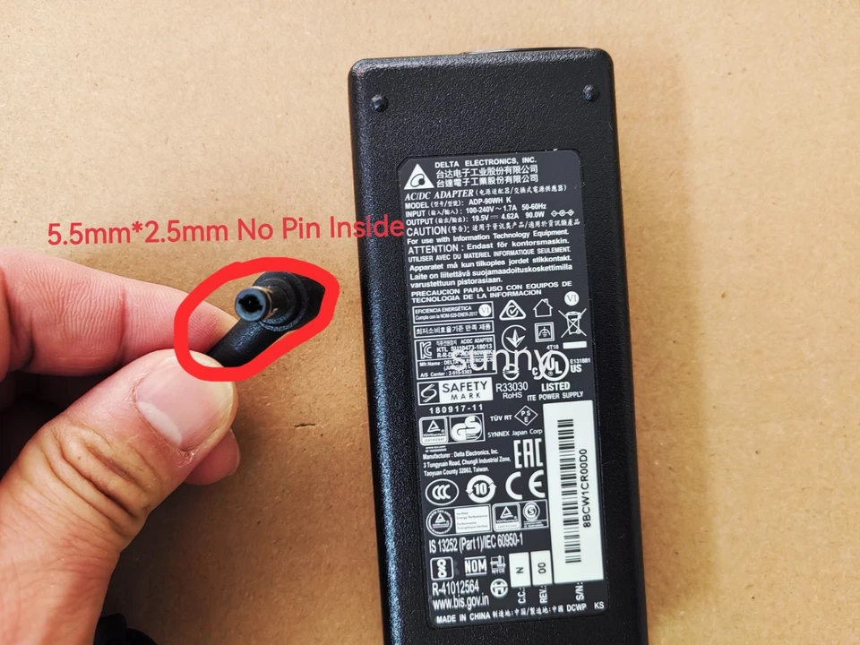 Delta 19.5V 4.62A ADP-90WH K For Intel NUC NUC11ATKC4 90W AC Adapter Genuine NEW - Image 2 of 4