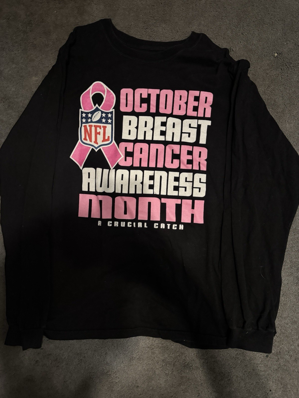 Reebok NFL Retro  Breast Cancer Awareness Size 2XL Black And Pink