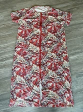 Ekouaer Woman Mumu House Coat Zip Up Nightgown Robe XL Ladies Granny House Coat