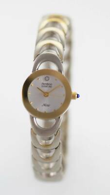 Armitron Watch Womens White Stainless Steel Silver Battery Quartz Easy Read 