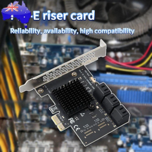 PCI-E 1X to SATA3.0 6 Port Extender PCI Express 6Gbps Desktop Computer Adapter