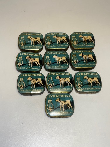 10 Boites d'aiguilles LYRAPHONE pour phonographe gramophone disque 78 tours - Afbeelding 4 van 4