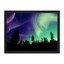 Download Pine Trees Silhouette Northern Lights Framed Wall Art ...