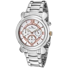Mens Lucien Piccard Steel Chrono Watch 28167RO