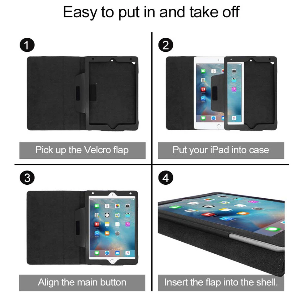 For iPad 10.2" 9th 8th,7th Generation Air 1 2 9.7" 5th 6th 2017-18 Case cover - Image 4 of 4