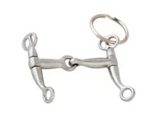 Formay 169902  western  CP LOT OF 6 tom thumb snaffle bit key chain,cowboy