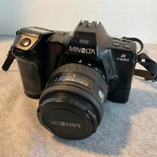 Minolta Alpha 7700 iQD SLR Film Camera w/ 35-105mm in Carry Case Japan Untested