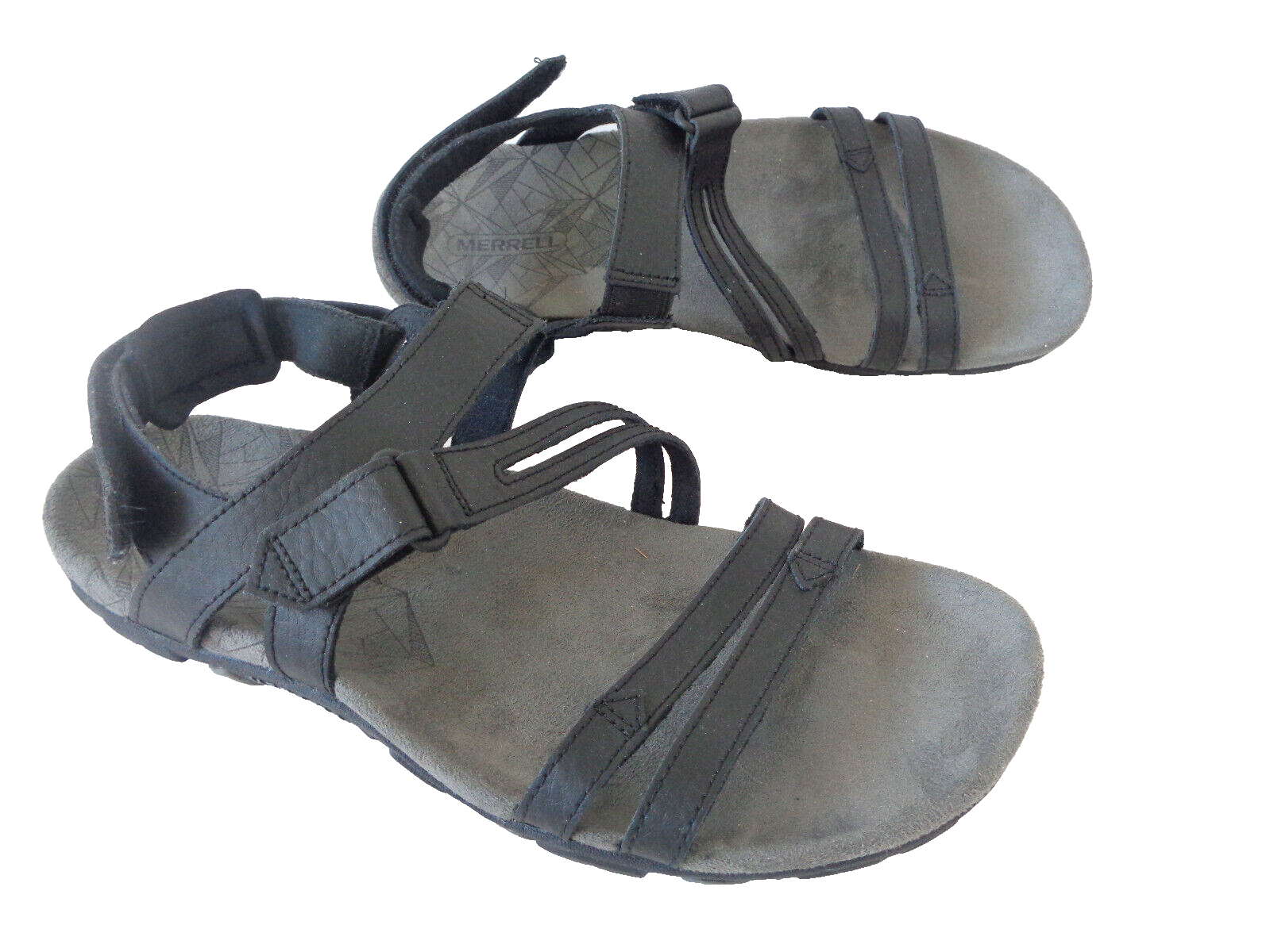 Scarpe sandali MERRELL US 8M Sandspur Rose convertibili in pelle nera