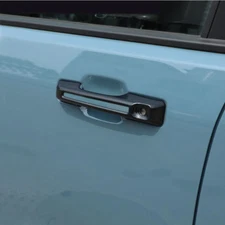 4Pcs Gloss Black Door Handle Decor Cover Trim Fit For 2022-2025 Ford Maverick US