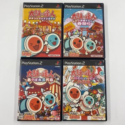Taiko no Tatsujin 4 Spiele Set Sony PS2 Japanisch Ver Getestet