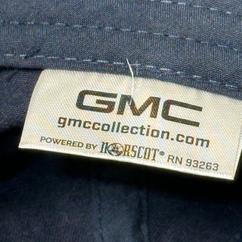 GMC Hat Cap Blue with Silver Outlined Red Lettering Hook Loop Soft - Picture 5 of 7