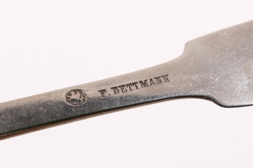 Löffel Silberlöffel Teelöffel Silber 19. Jh. F. Dettmann Drache Monogramm WW - Bild 3 von 3