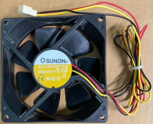 Sunon Brushless CPU Cooling Fan KD1209PTB2 3 Pin 12V 2.4W - Picture 1 of 2