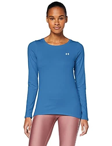 MSRP $33 Under Armour HeatGear Armour Long Sleeve T-Shirt Blue Size XL  (STAINED)