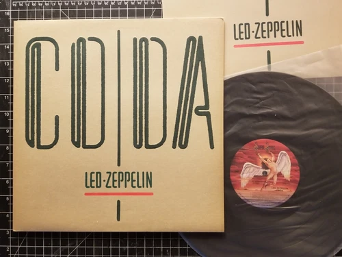 LED ZEPPELIN Coda LP 1982 w INNER VG+/VG+ Embossed Cover JIMMY PAGE ROBERT PLANT