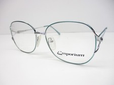 Womens Vintage Eyeglasses Liberty Emporium LE 114 Pale Blue Silver Italy NOS 55