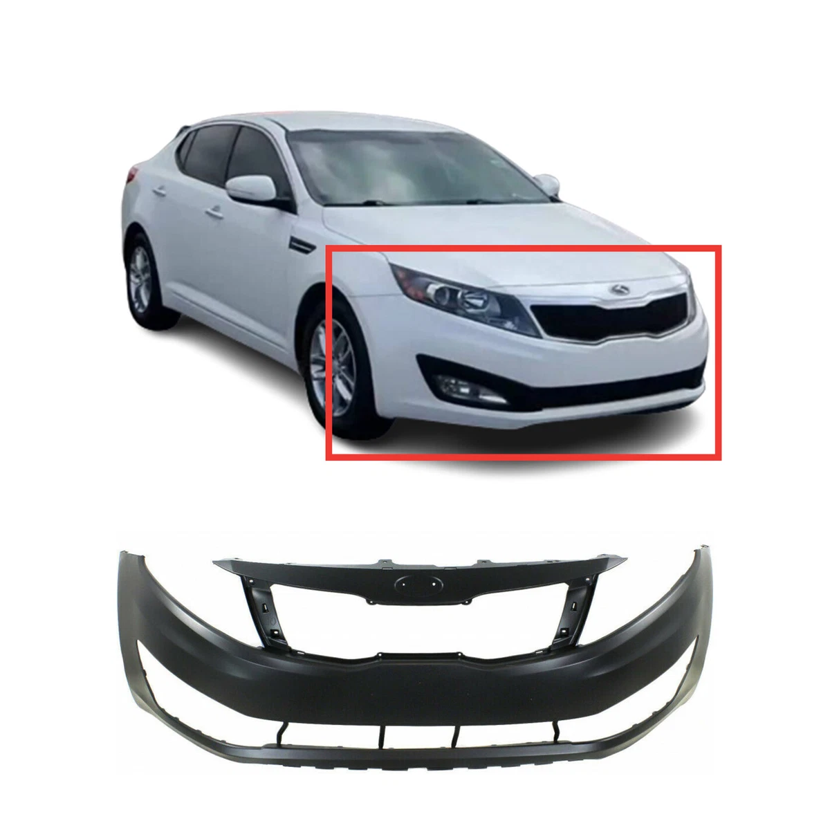 2012 kia optima lx front bumper deals