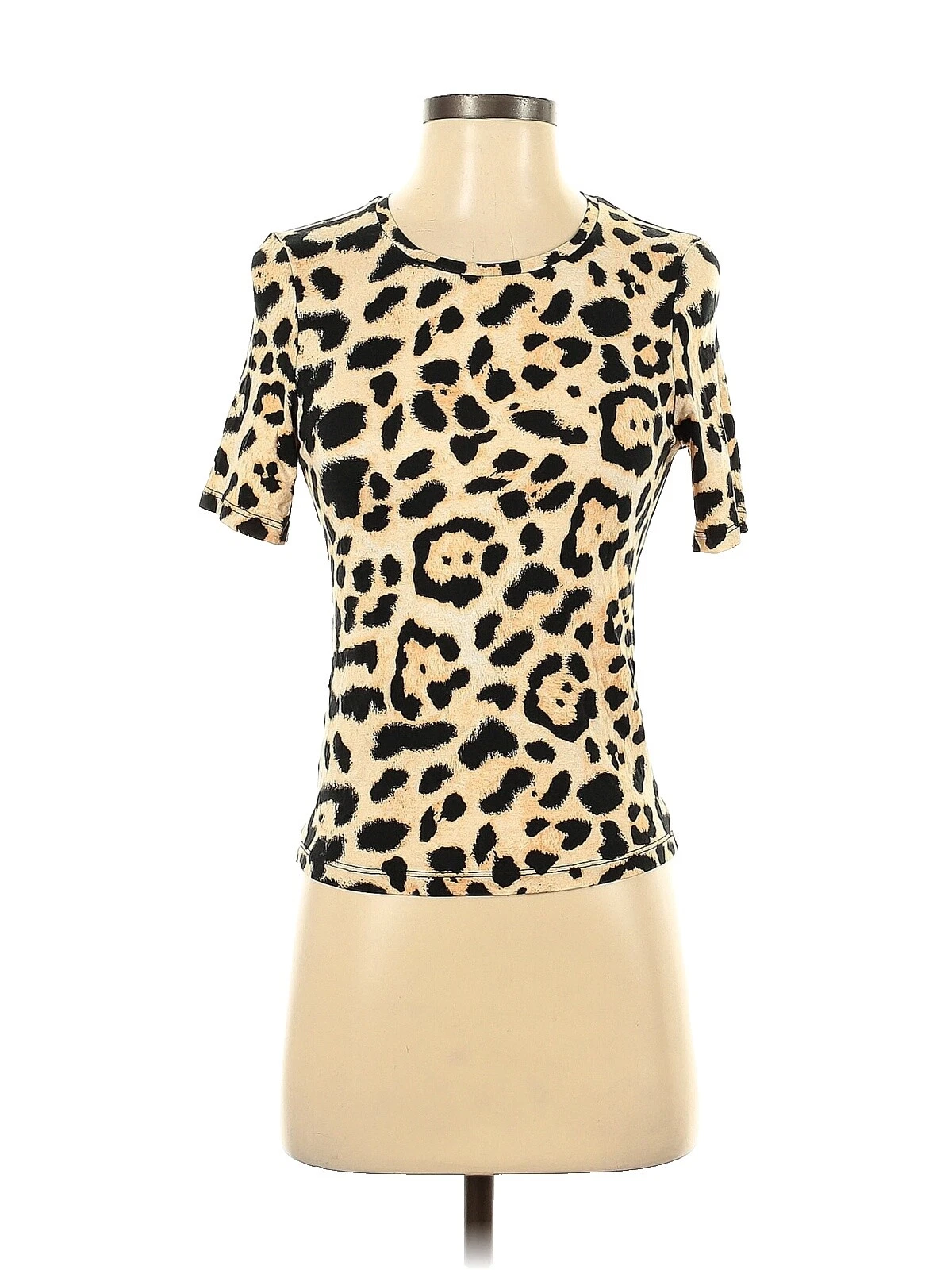 Viscose Animal Print T-Shirt Tops for Women