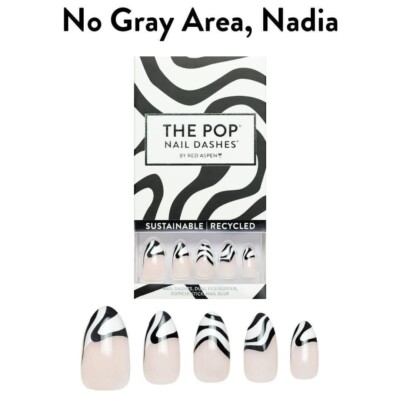 Red Aspen Press On Nails - No Gray Area, Nadia - NIB